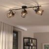 EGLO Dellow Industrial 3 Light Adjustable Ceiling Wall Spotlight