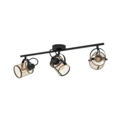 EGLO Dellow Industrial 3 Light Adjustable Ceiling Wall Spotlight -Home Lighting Store 30972410 alt02