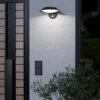 EGLO Cerrisi LED Indoor Outdoor Solar Wall Light -Home Lighting Store 30972417