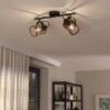 EGLO Dellow Industrial 2 Light Adjustable Ceiling Wall Spotlight -Home Lighting Store 30972423
