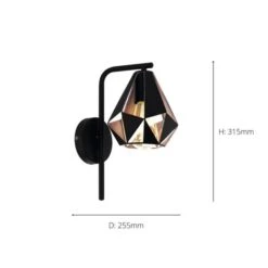 EGLO Carlton Art Deco Geometric Wall Light -Home Lighting Store 30972426 alt08