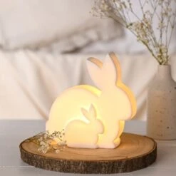 Eggs-traordinary Mum & Baby Bunny LED Light -Home Lighting Store 30984742 alt01