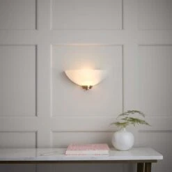 Return - Vogue Welles Frosted Glass Wall Light
