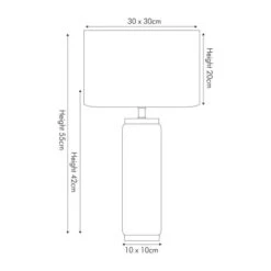 Return - Carrara Grey Tall Table Lamp -Home Lighting Store 30989868 alt04
