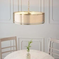 Return - Vogue Toina 3 Light Pendant Light, Gold -Home Lighting Store 30989879 alt03