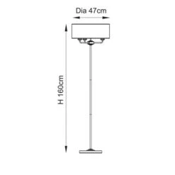 Vogue Sandringham 3 Light Floor Lamp -Home Lighting Store 30990035 alt08