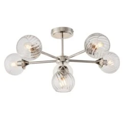 Vogue Asher Art Deco 6 Light Semi Flush Ceiling Light -Home Lighting Store 30990040 alt07