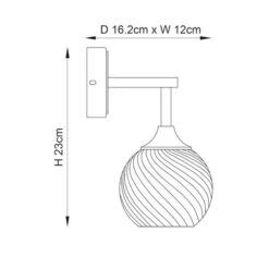 Vogue Asher Art Deco Wall Light -Home Lighting Store 30990087 alt08