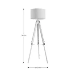 Return - Trio Tripod Floor Lamp, Light Wood -Home Lighting Store 30991250 alt06