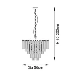 Return - Vogue Chantilly Ribbed 12 Light Chandelier -Home Lighting Store 30991262 alt08
